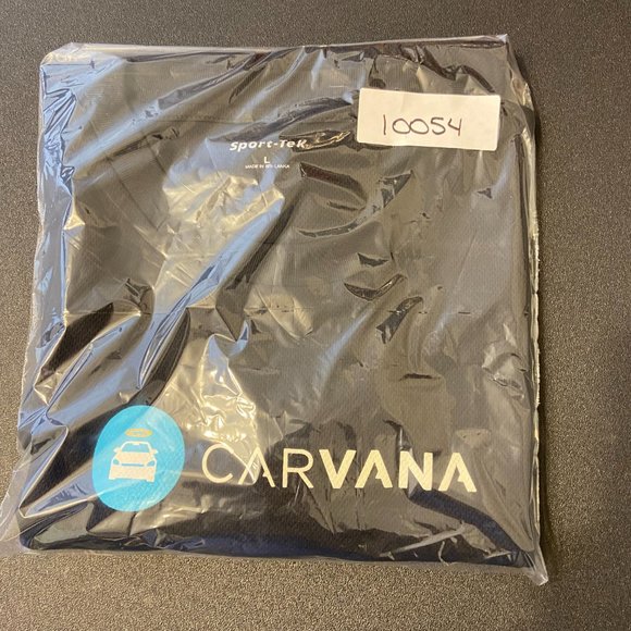 CARVANA Mens Shirt Size Large Black Shirt Sport-Tek Brand Online Car Dealership - Picture 9 of 9